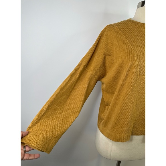 Madewell Texture & Thread dolman sleeve half button up women’s knit top - Picture 5 of 11